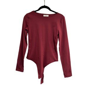 Ruby Red Babaton Contour Crew Longsleeve Bodysuit